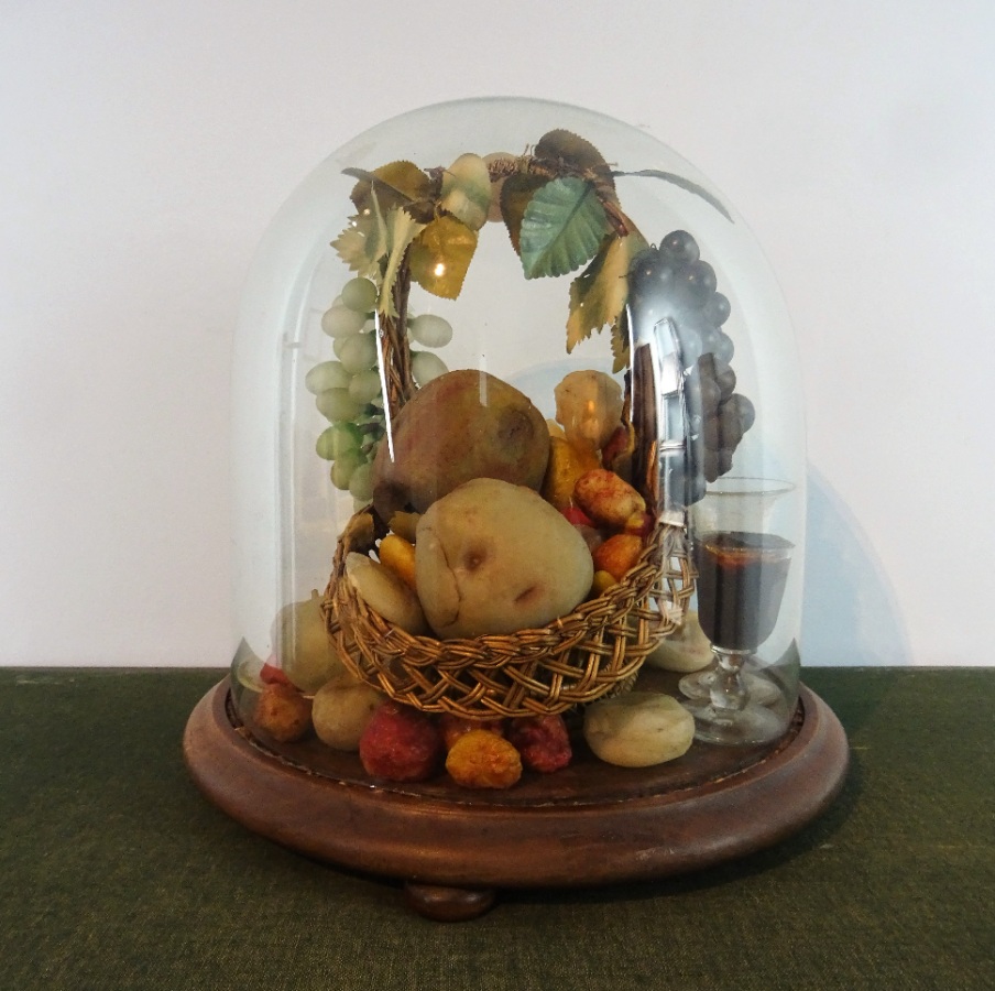 Victorian Wax Fruit Centre Table  (9).JPG